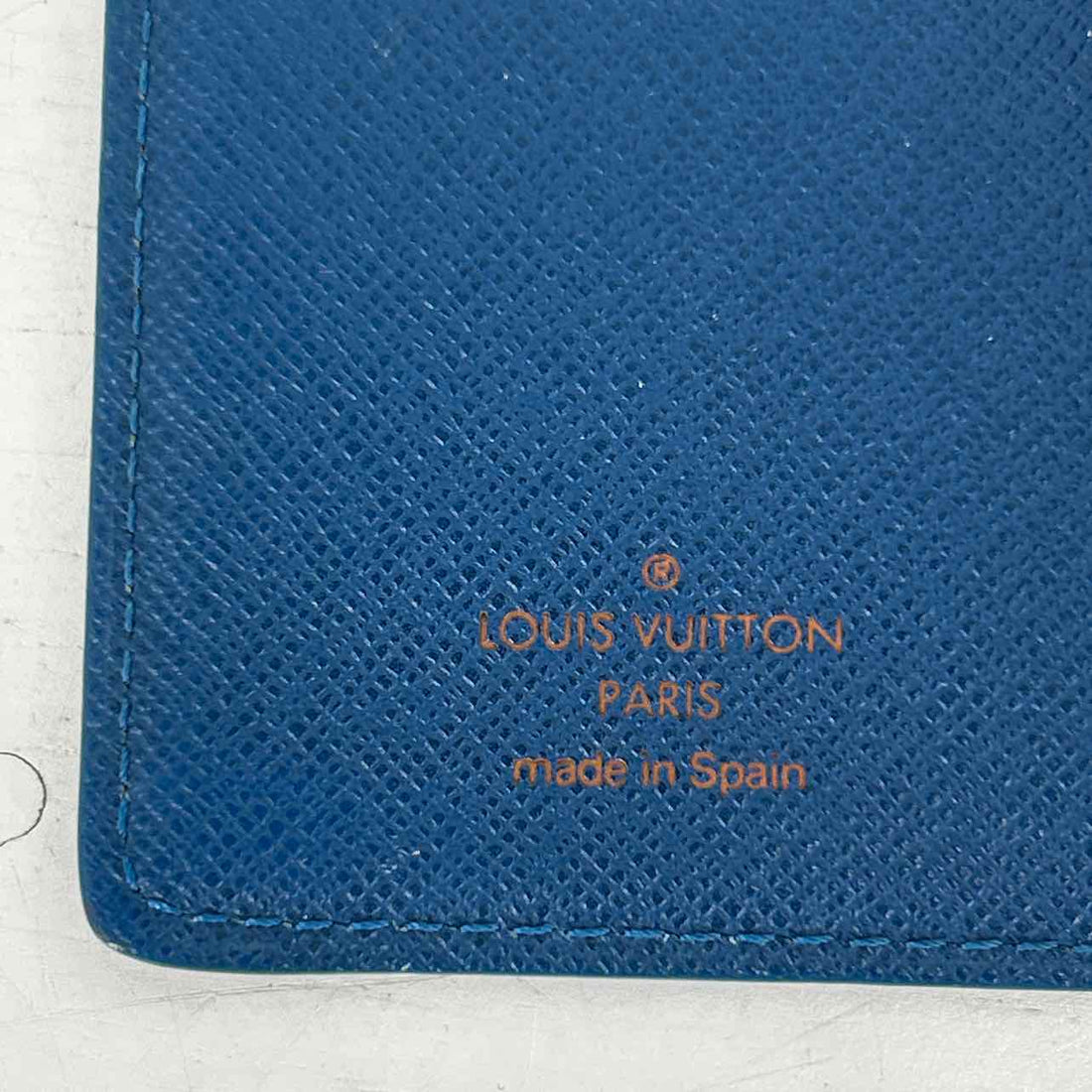 Louis Vuitton Epi Leather Ring Agenda Blue Like New LUXURY