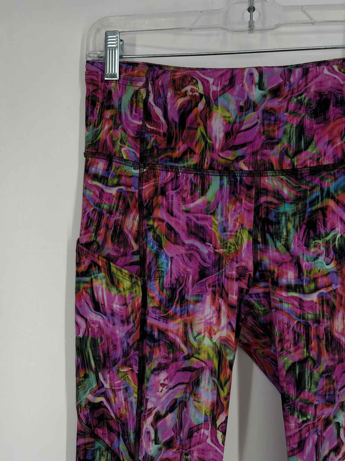 Lululemon Size 8 Purple Print Active Leggings