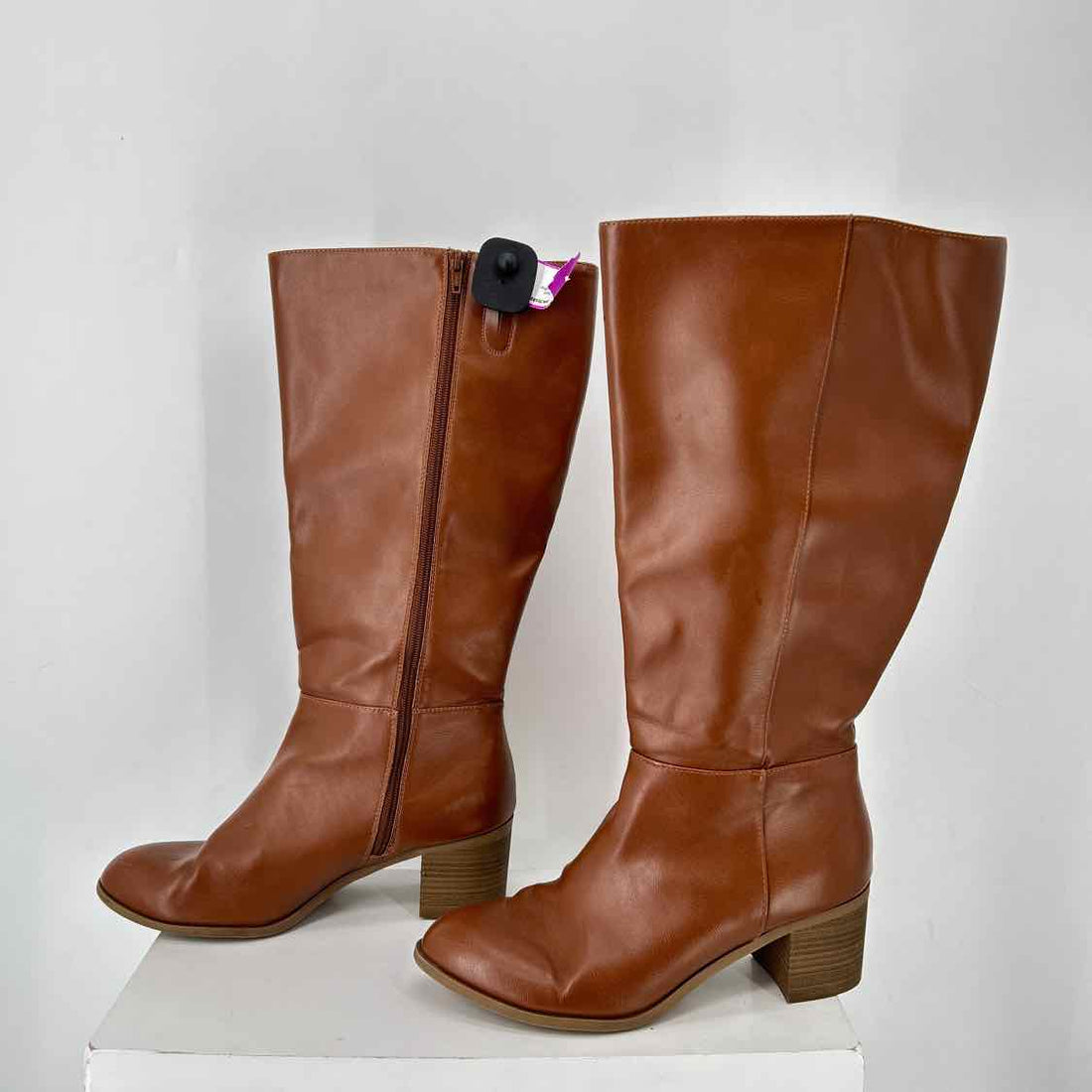 Lauren Conrad Women Size 11 Brown Faux Leather Knee-High Boot