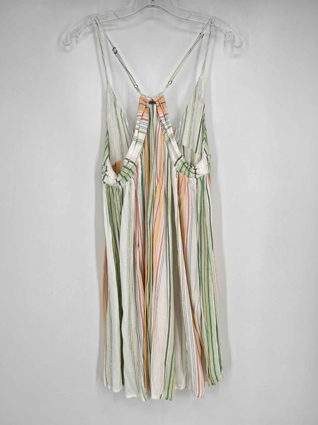Oneil Size L White Striped Dress