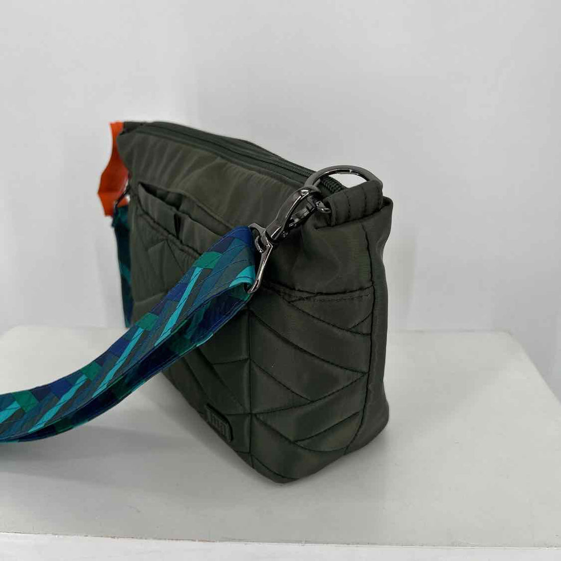 Lug Dark Green Nylon Pre Owned Crossbody