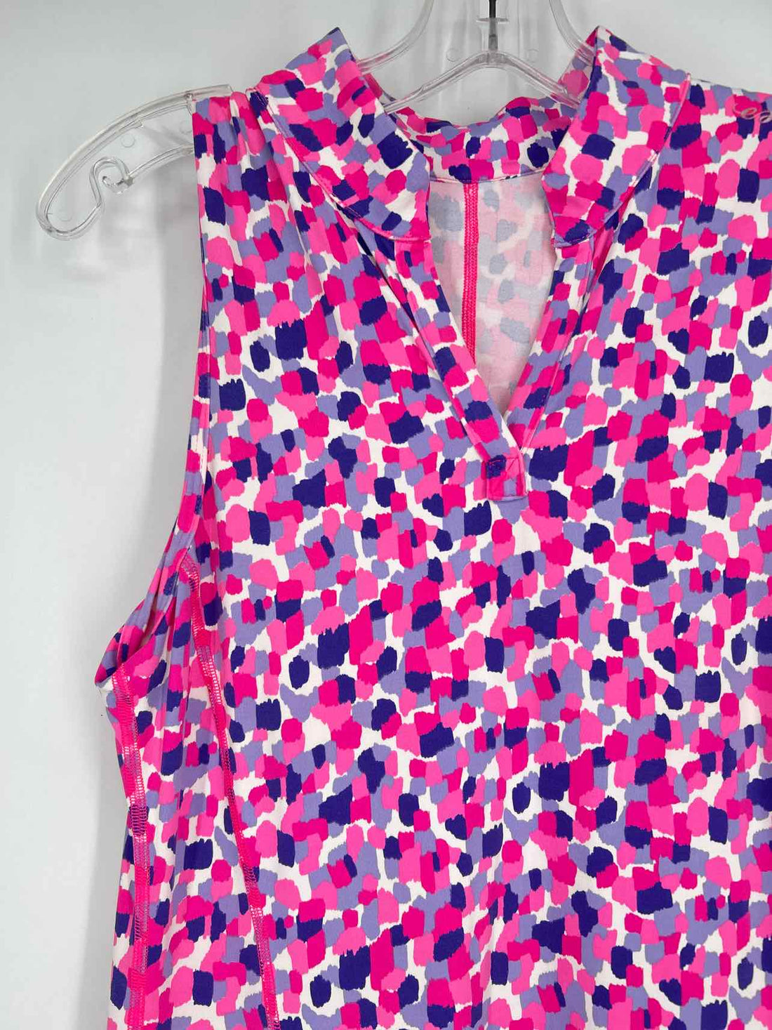 EA Size 3/M Pink & Purple Print Sleeveless Active Dresses