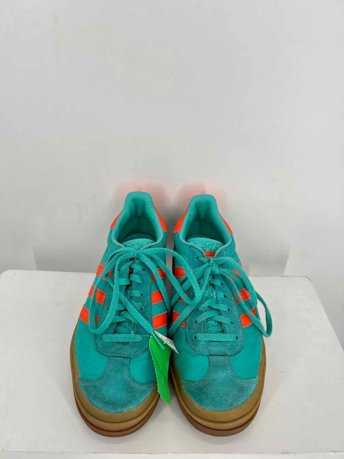 Adidas Women Size 7.5 Teal & Orange Sneakers