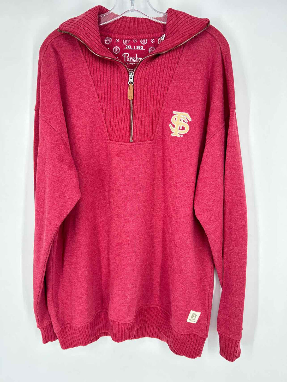 Pressbox Size 2X Maroon Active Wear