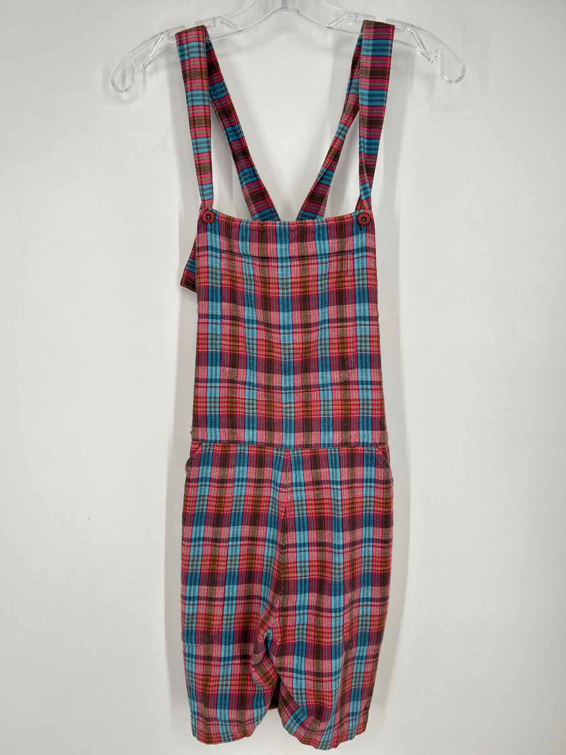 Ace & Jig Size M Pink & Blue Plaid Rompers