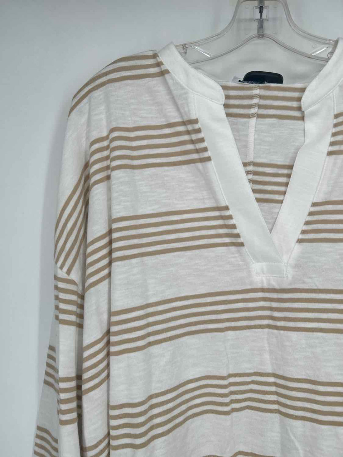 Mersea Size One Size White & Beige Striped Long Sleeve