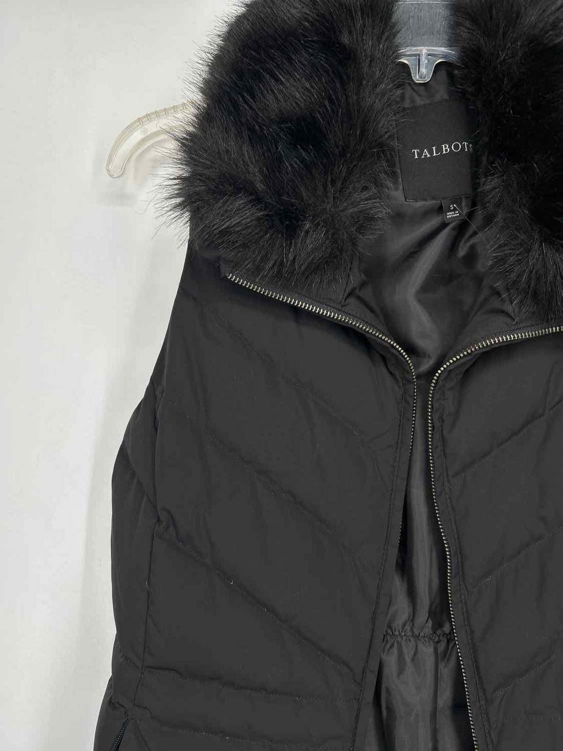 Talbots Size S Black Vest