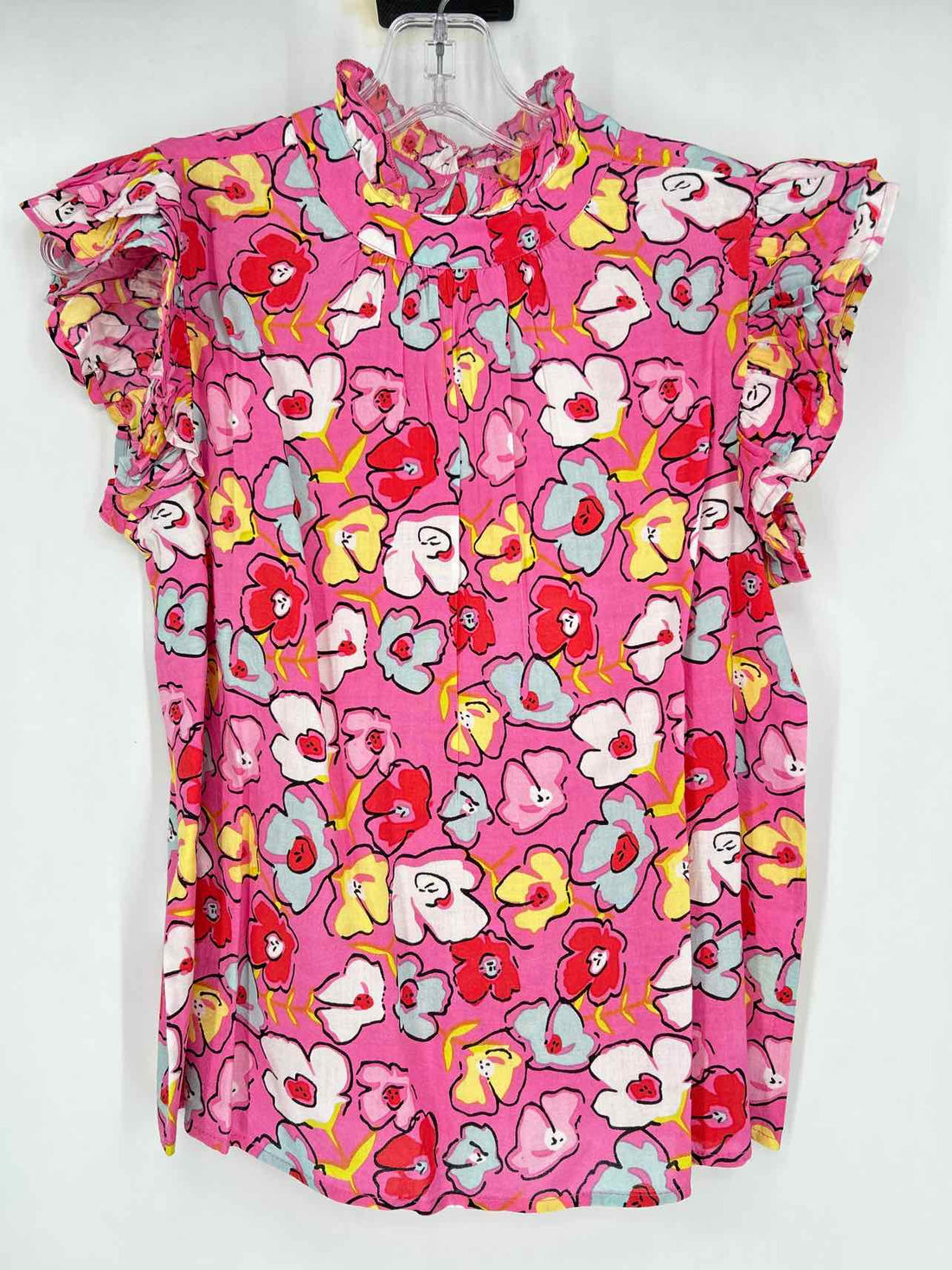 THML Size XS Pink Floral Short Sleeve