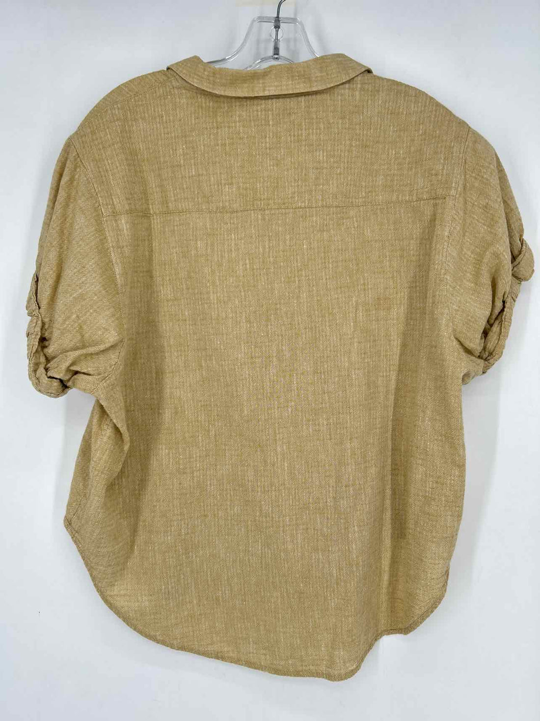 Poetry Size 10 Tan Cotton/Linen Short Sleeve