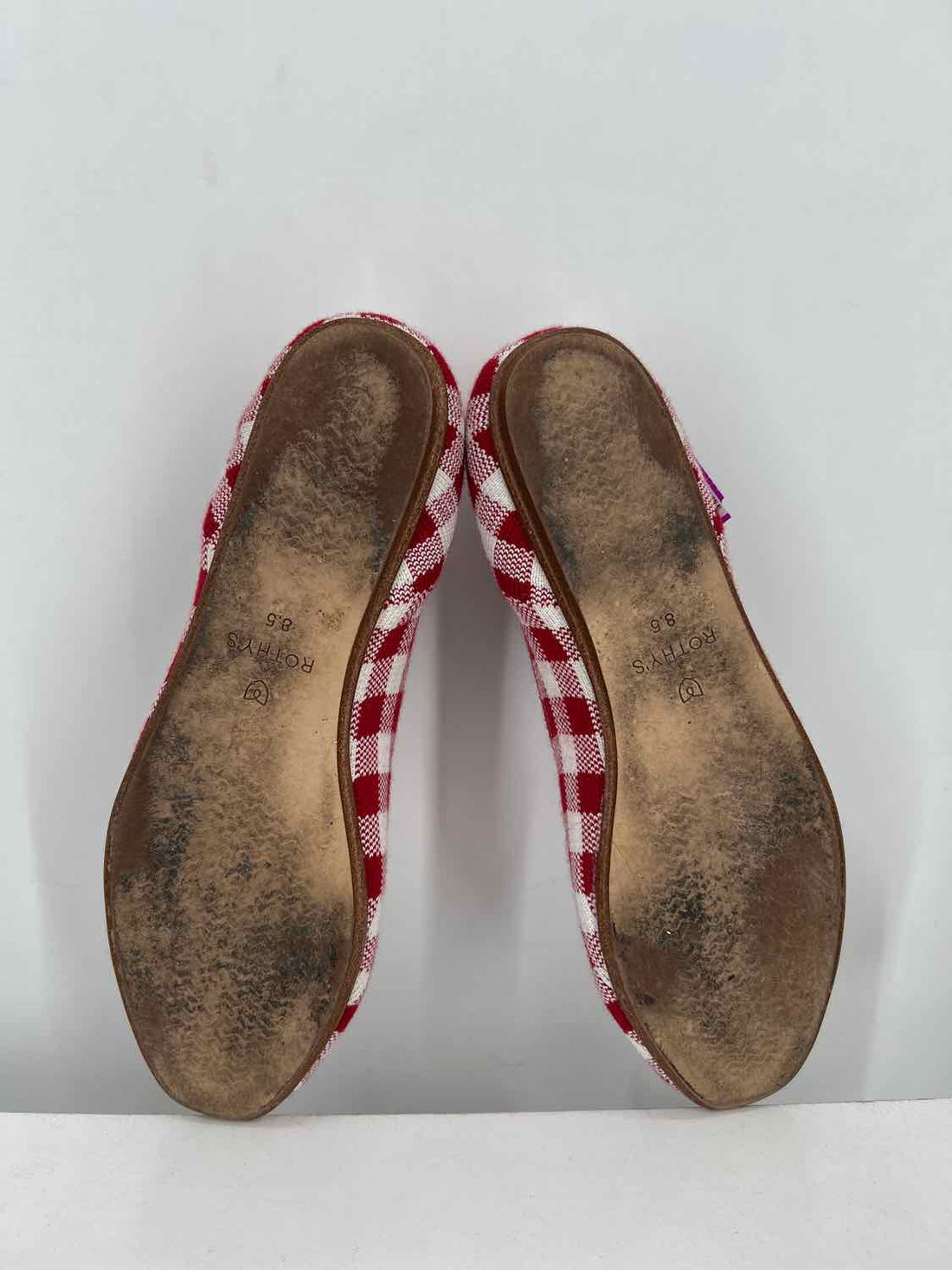 Rothys Women Size 8.5 Red & White Limited Edition Loafers
