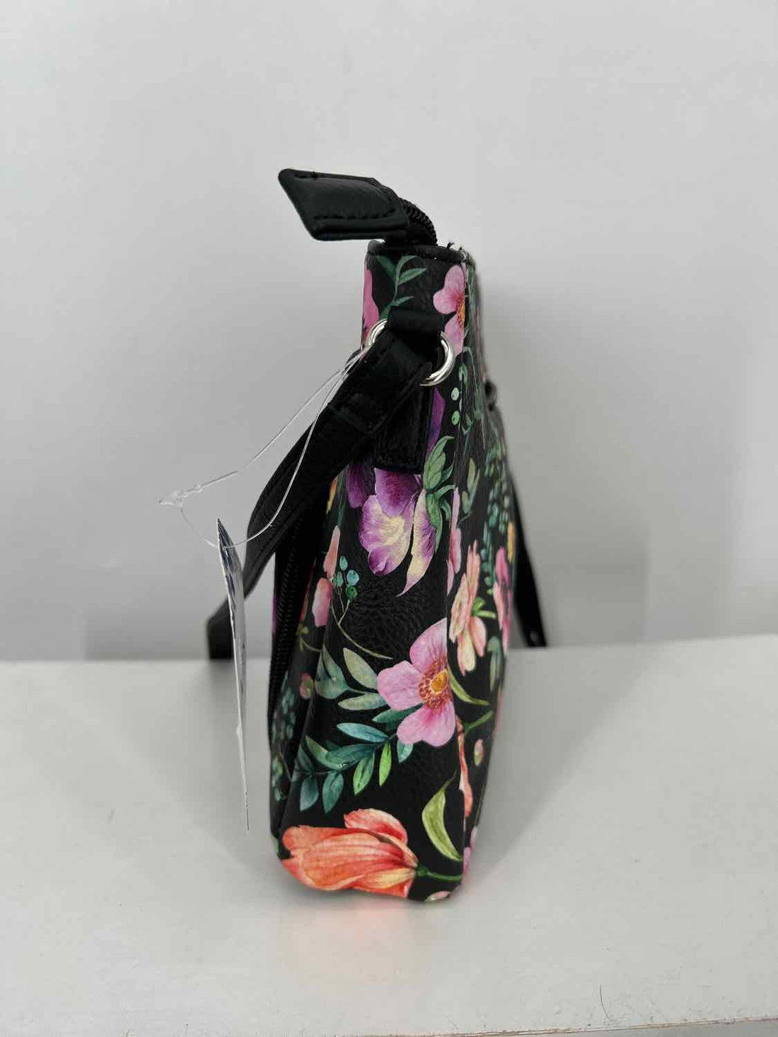 Multi Sac Black Floral NWT Crossbody