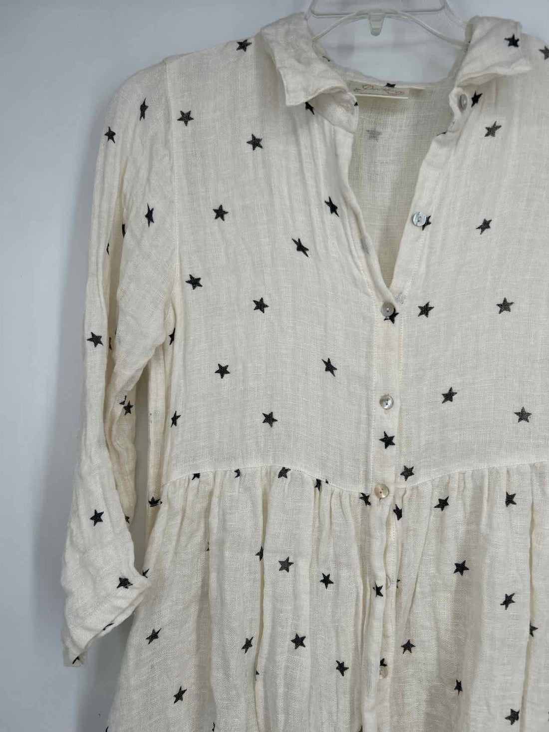 Paper Lace Size M Off White Long Sleeve Dress