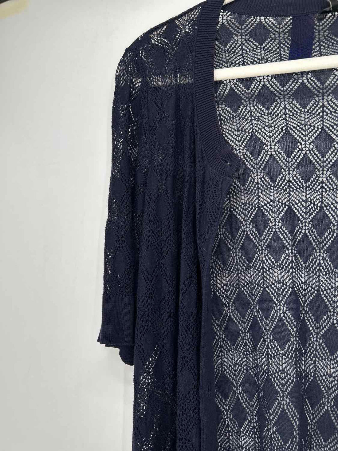 Talbots Size M Navy Cardigan