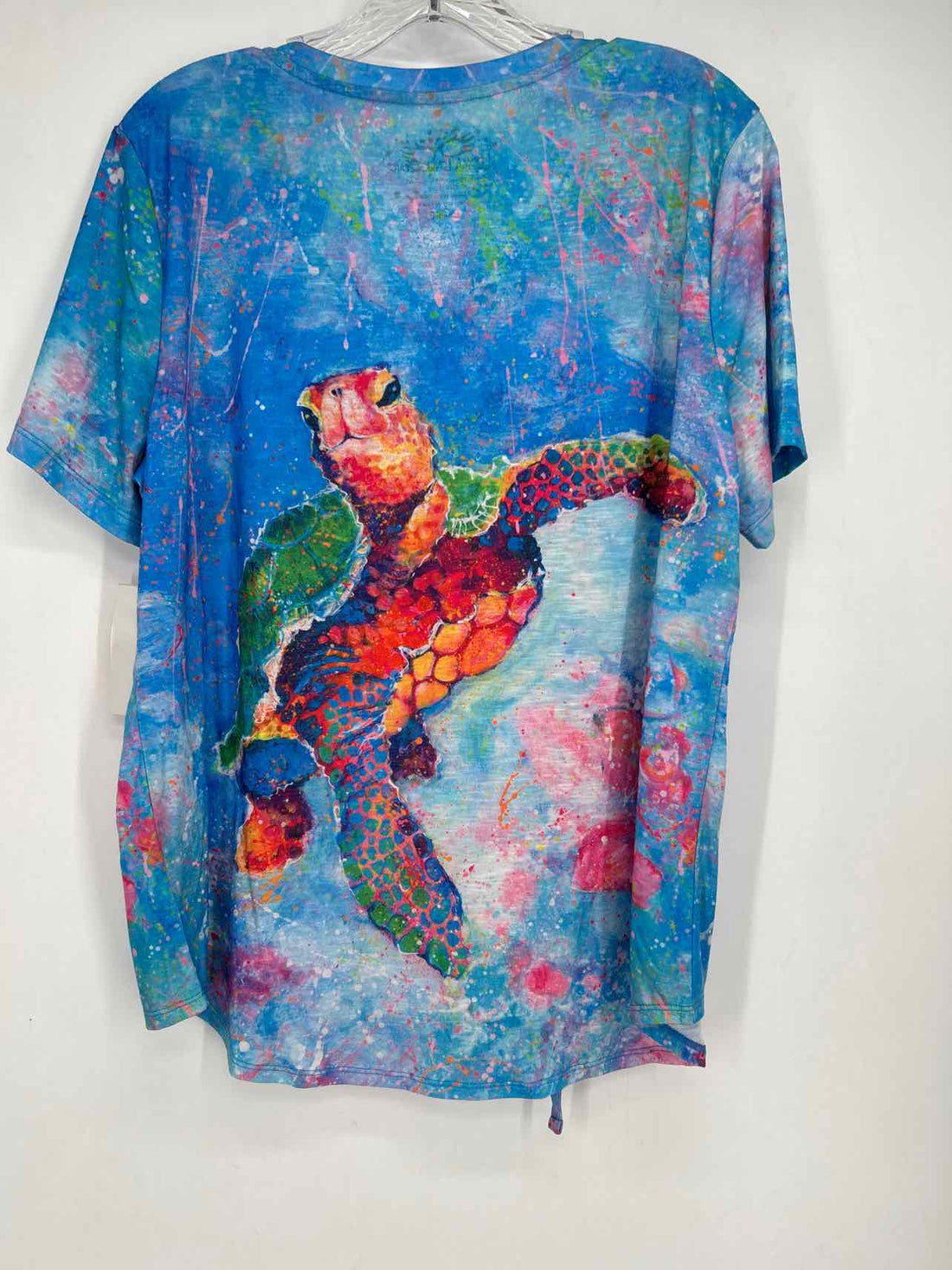 Leoma Lovegrove Size L Blue Print NWT Short Sleeve
