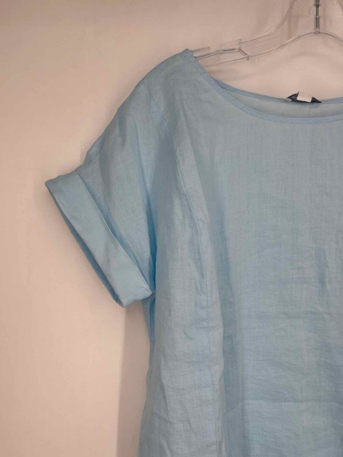 Pure Jill Size SP Light Blue Linen Short Sleeve