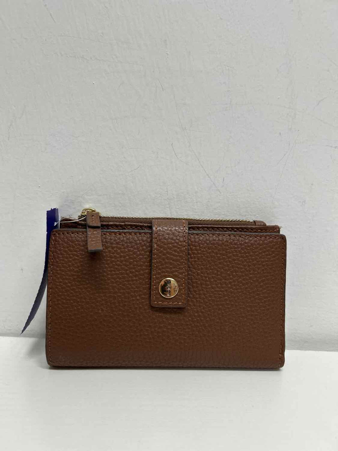 Lodis Brown Pebbled Leather Excellent Condition Wallet