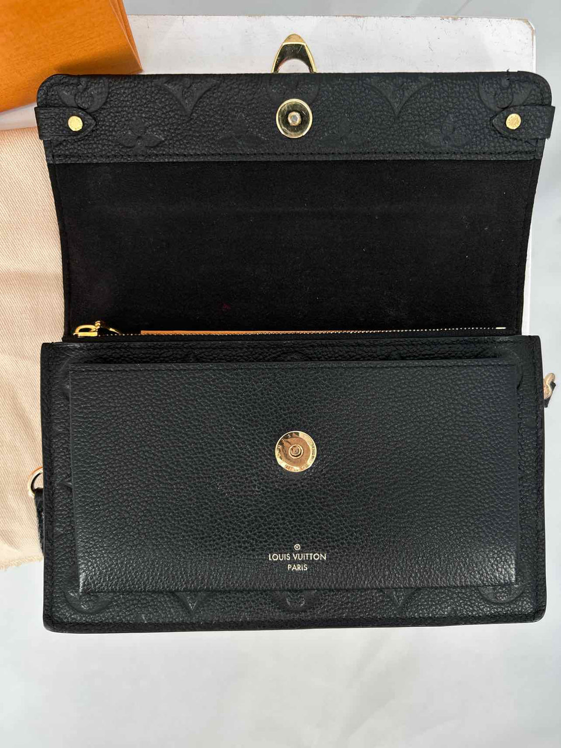 Louis Vuitton Vavin Woc Empreinte Black Leather Like New LUXURY