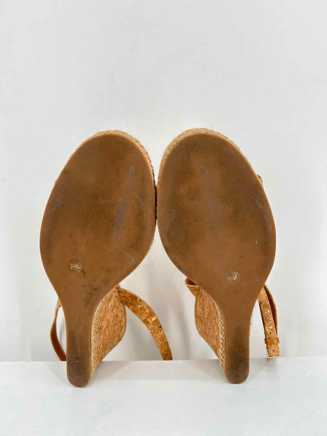 Tory Burch Women Size 8.5 Cork Espadrilles Wedges