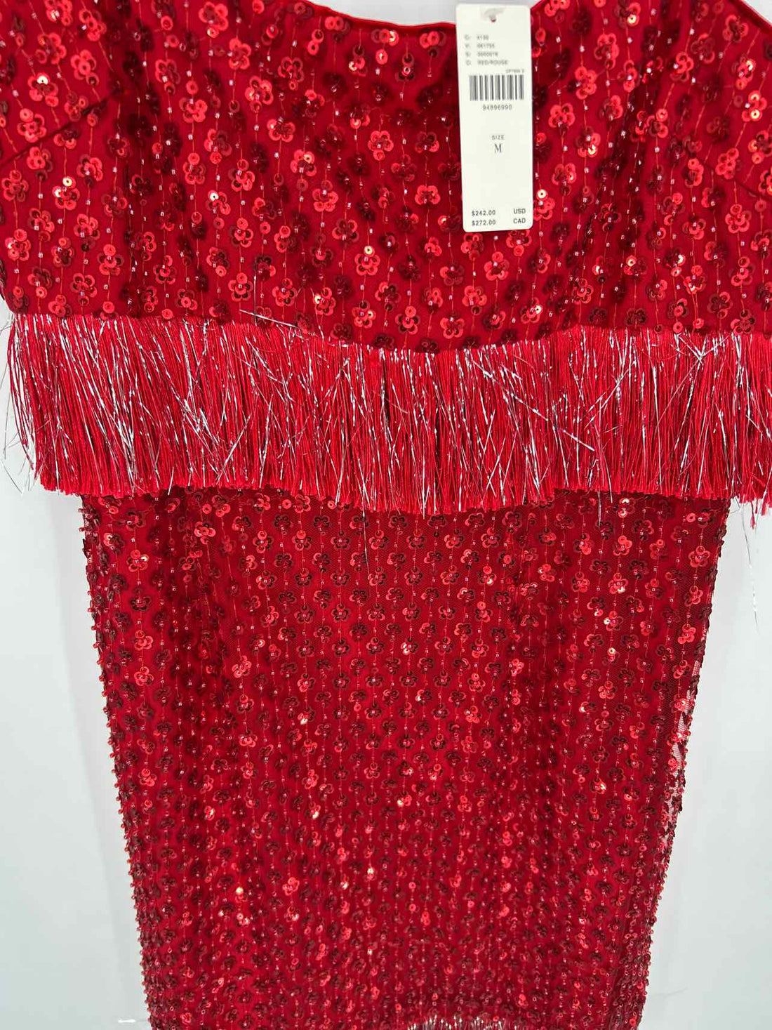 Saylor Size M Red Sequined NWT Dress