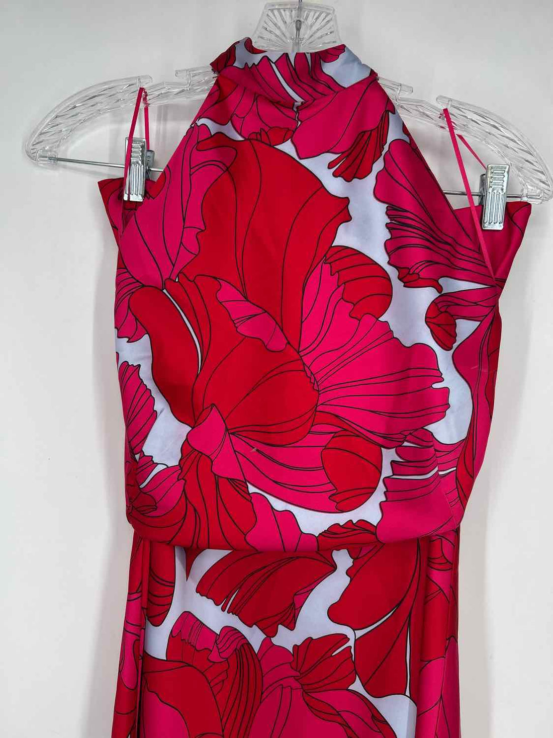 Sigrid Olsen Size S Pink & Red Print Satin Multi-Piece Set