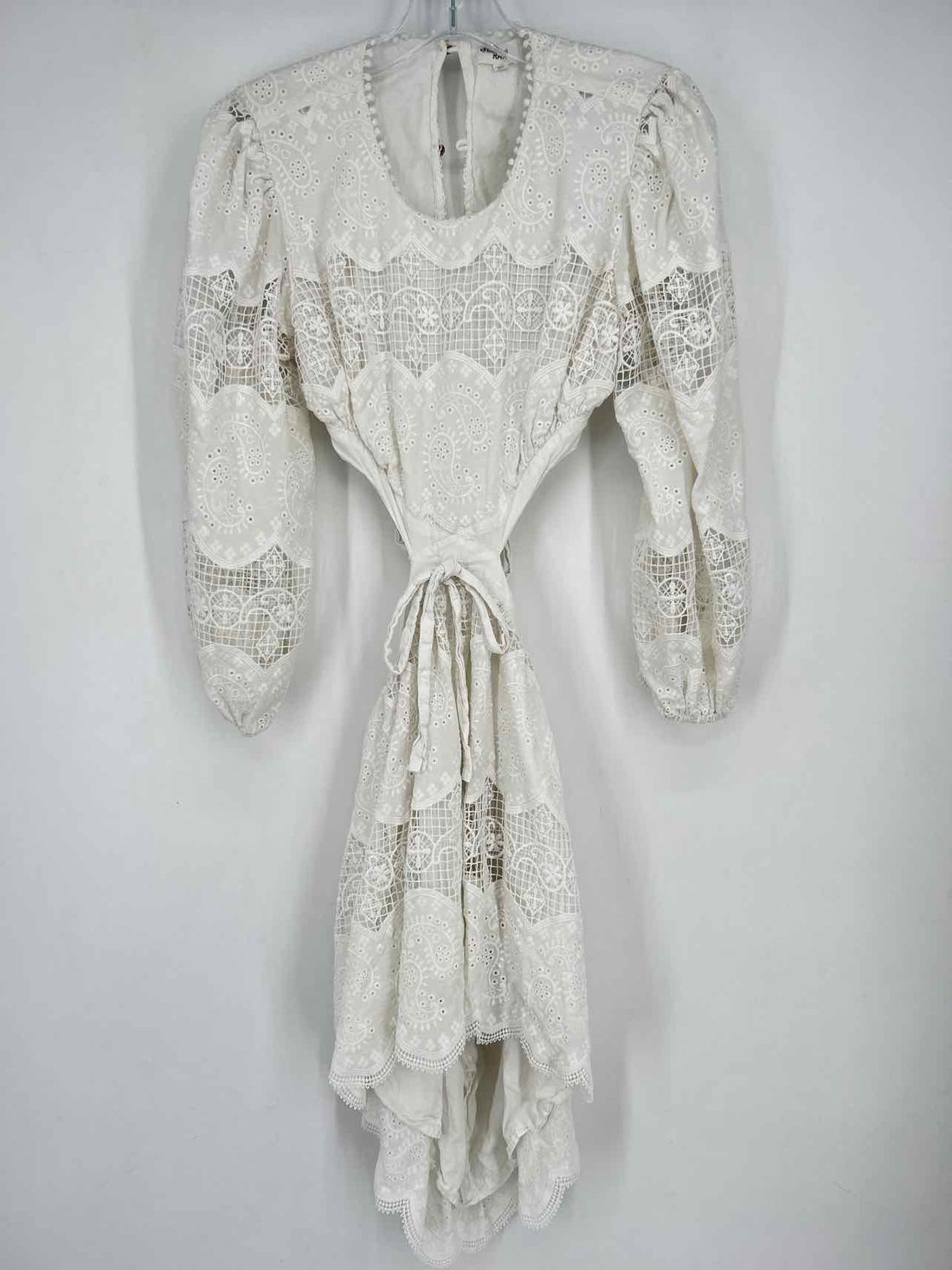 RAHI Size M White Eyelet Dress