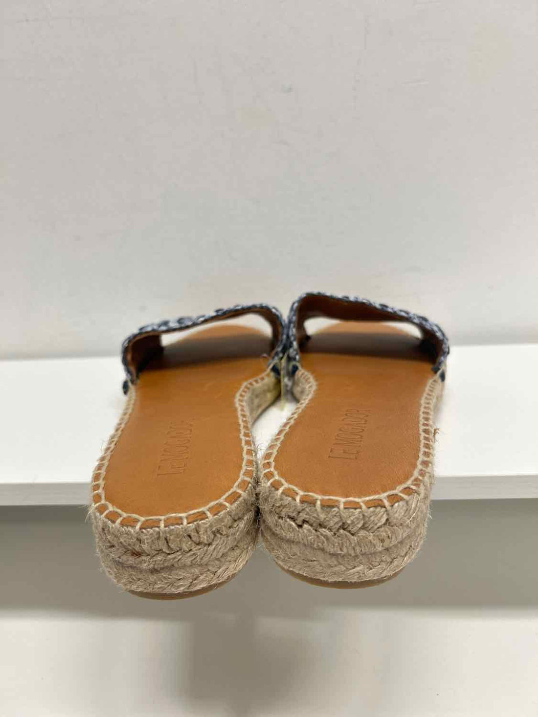Le Mogador Women Size 40 (9-9.5) Blue Like New Espadrilles Slides