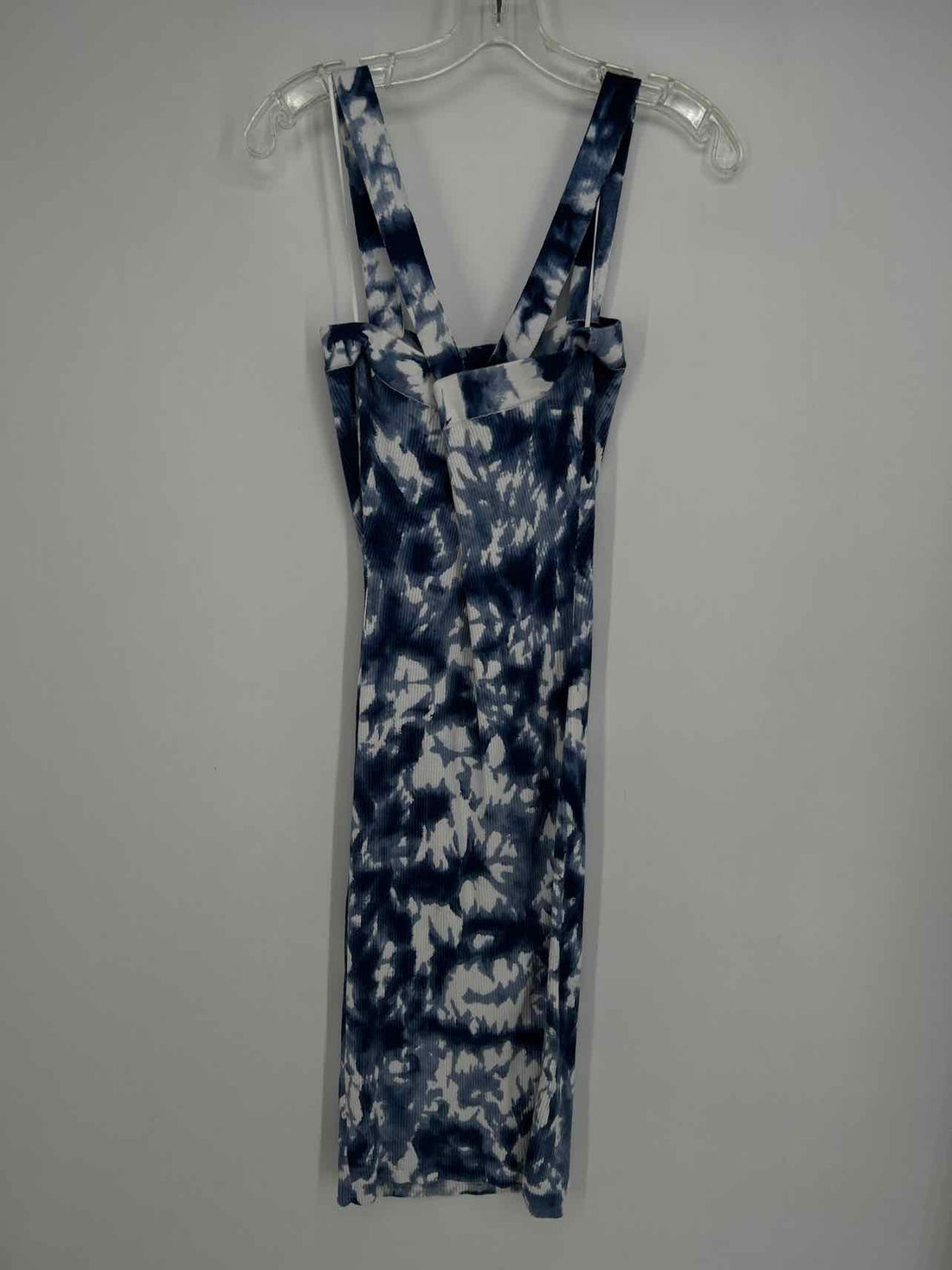 Michael Kors Size M Navy & White Tie Dye Dress
