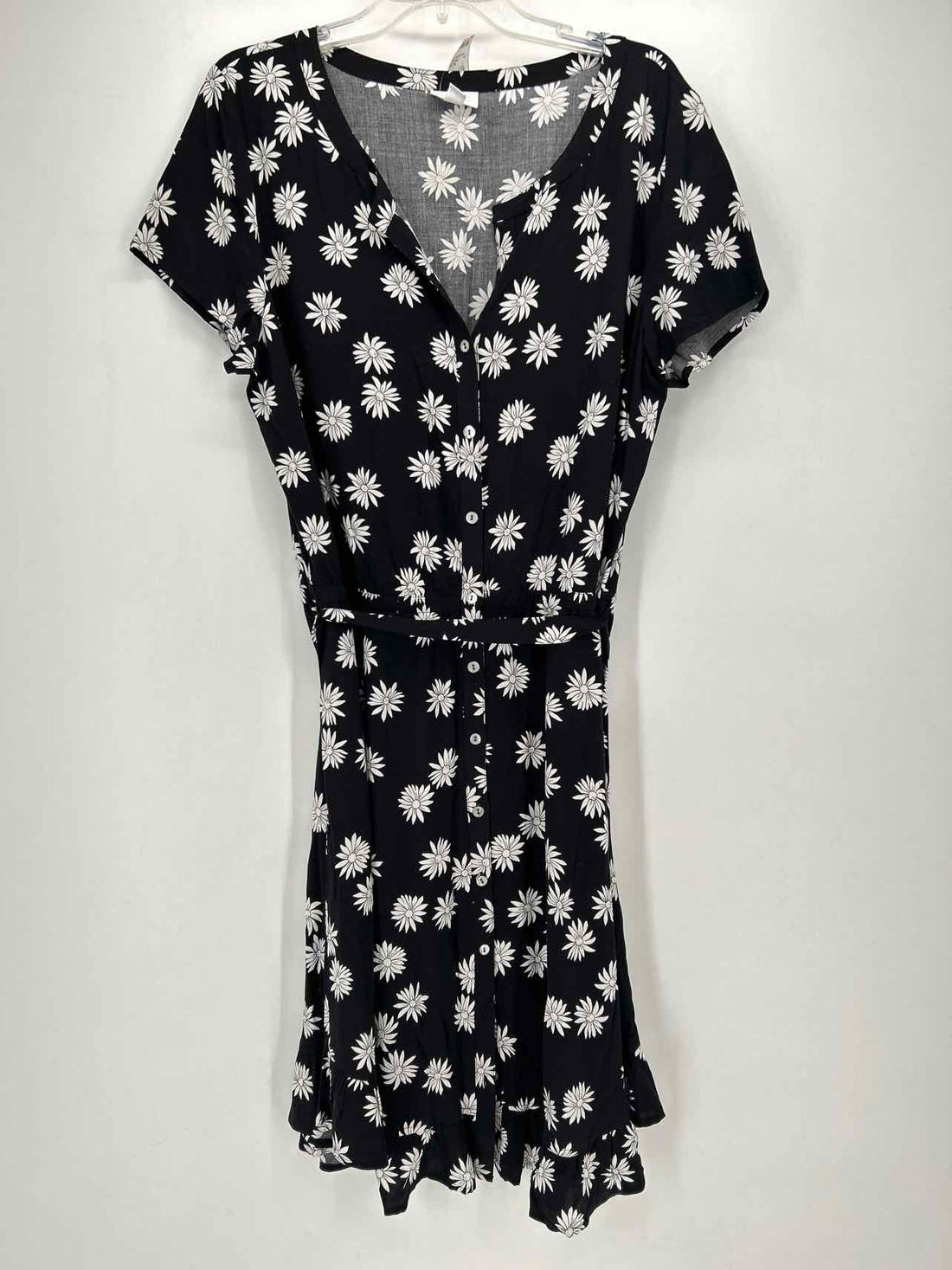 J Jill Size L Black & White Dress