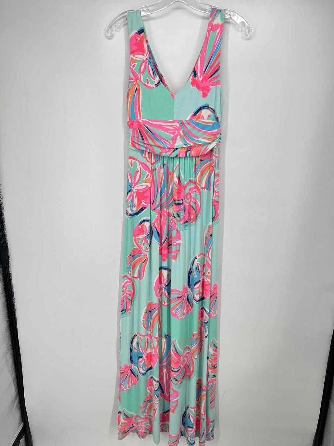 Lilly Pulitzer S Aqua Print Sleeveless Lilly Pulitzer Dress