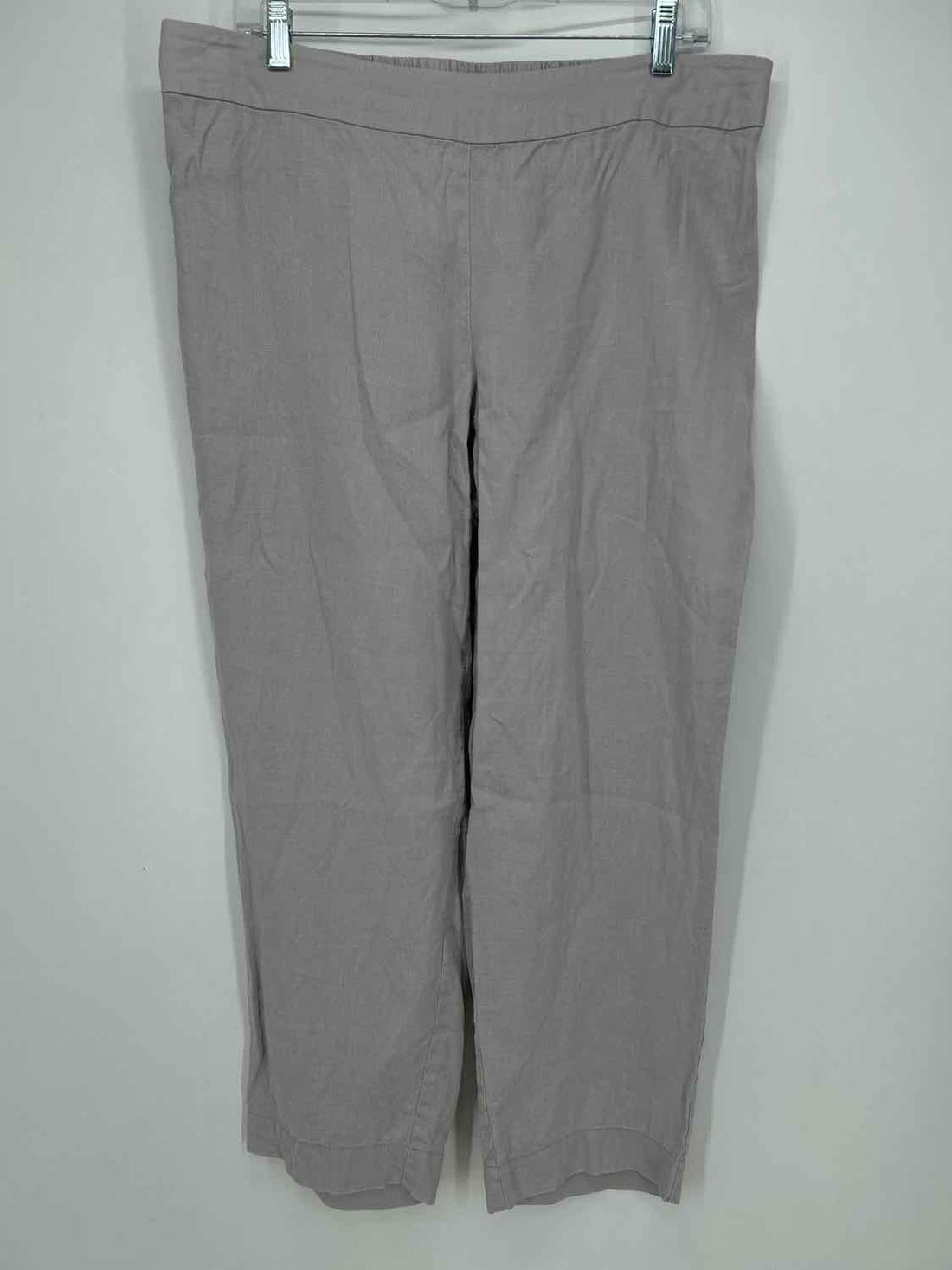 Eileen Fisher Size M Gray Linen Pants