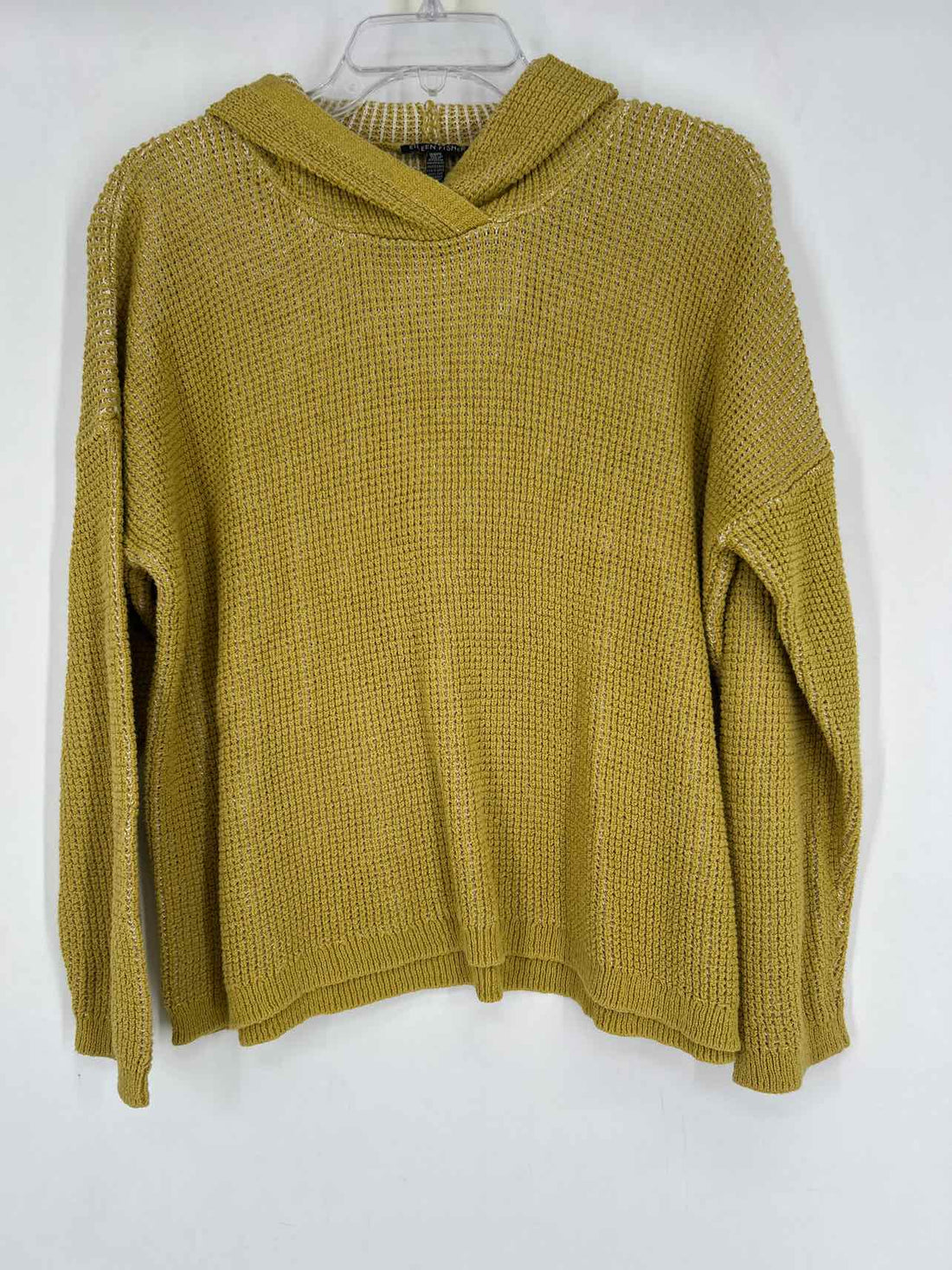 Eileen Fisher Size M Yellow Green Hoodie