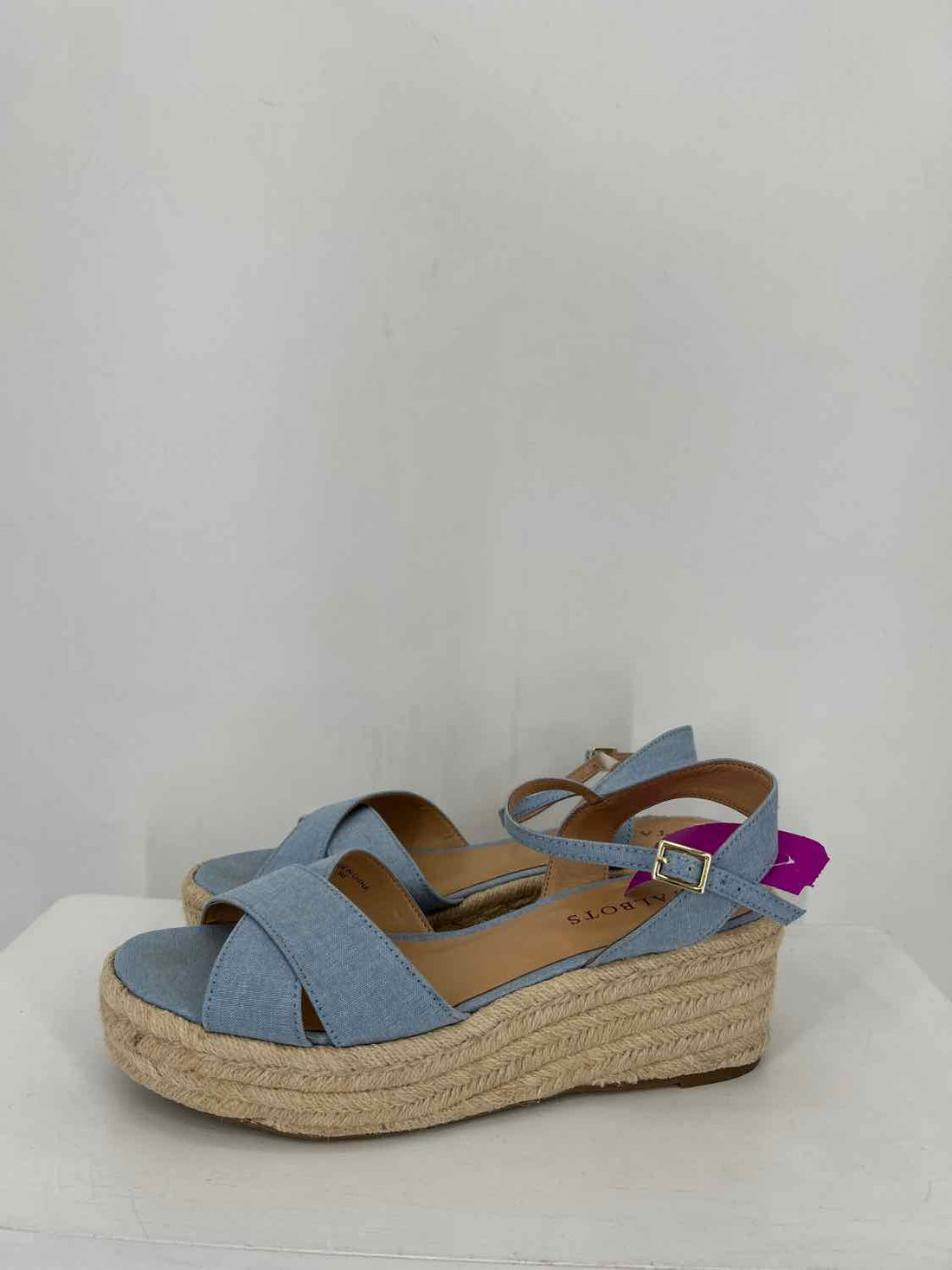 Talbots Women Size 8 Blue Espadrille Wedges
