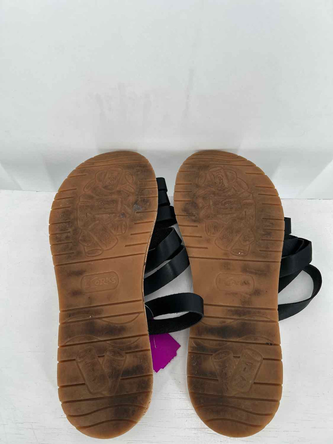 Korks Women Size 9 Black Sandals