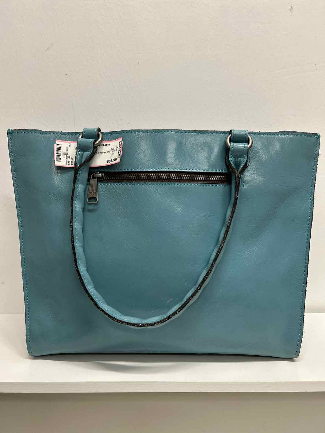 Patricia Nash Turqouise Leather Pre Owned Tote