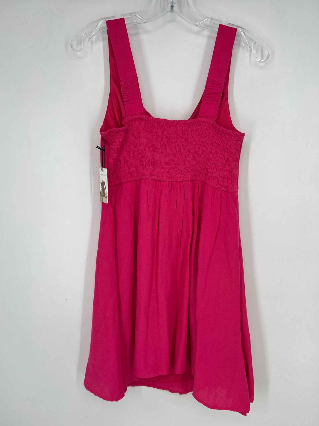 Sincerely Jules Size M Hot Pink Linen Blend NWT Dress