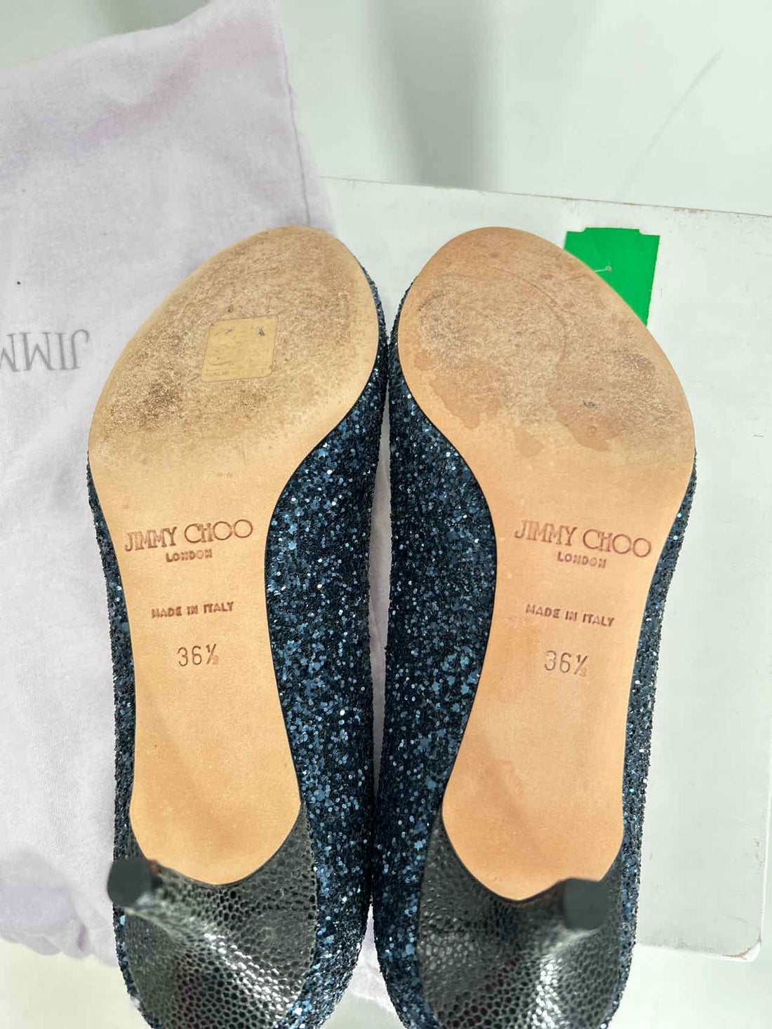 Jimmy Choo Isabel  Women Size 36.5 Blue Pre Owned LUXURY