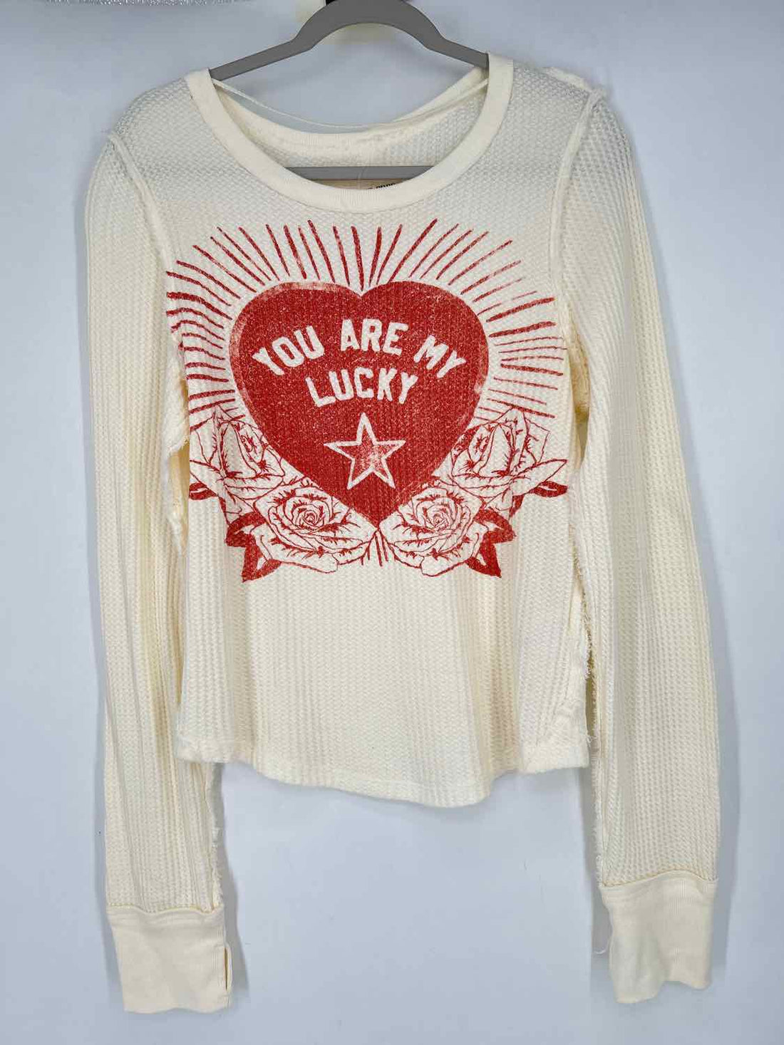 We The Free Size L Ivory Long Sleeve