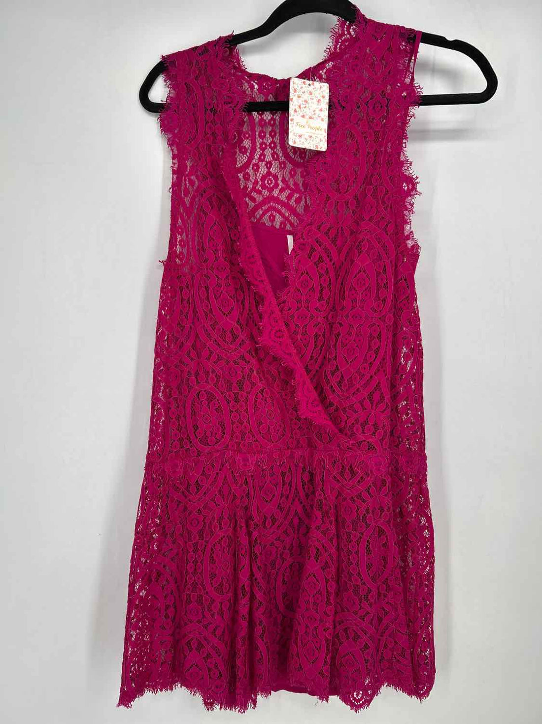 Free People Size S Fuschia Lace NWT Dress