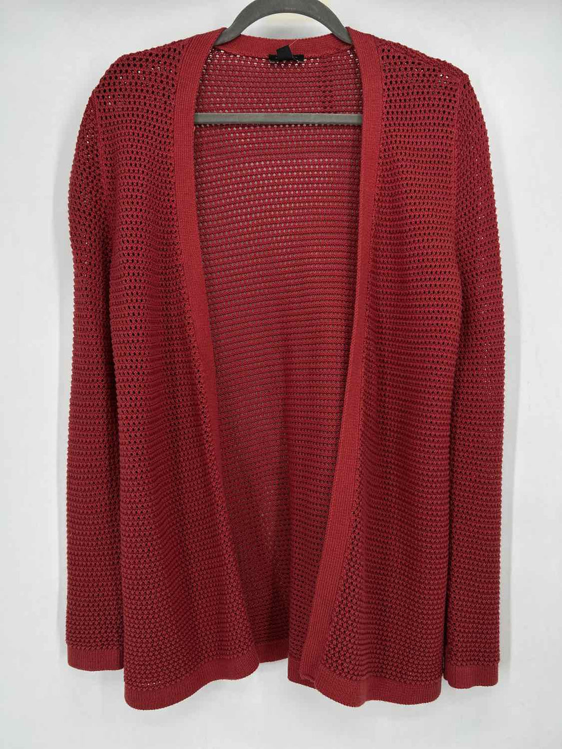 Ann Taylor Size M Dark Red Open Knit Cardigan