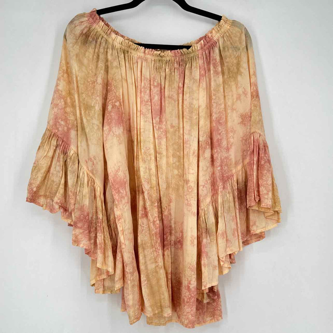 Elan Size One Size Peach Tie Dye NWT Long Sleeve