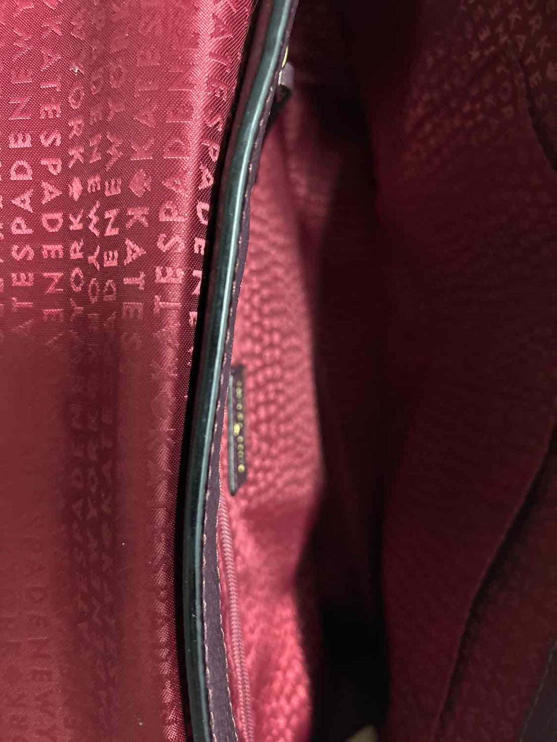 Kate Spade Dark Purple Leather As Is Tote