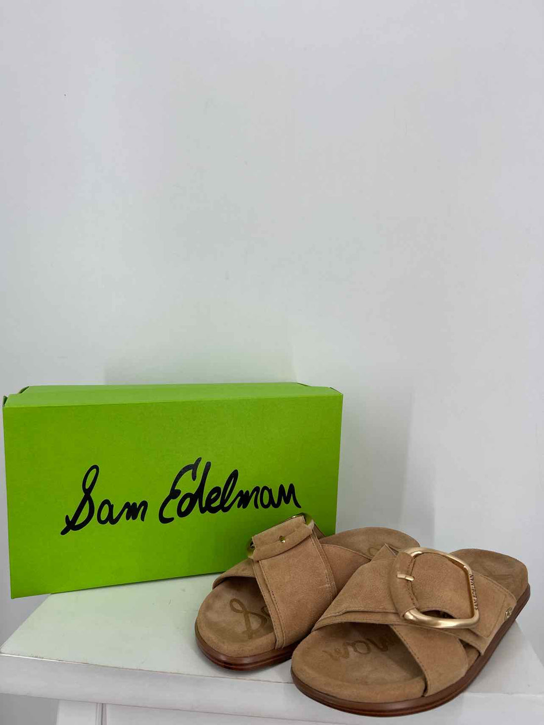 Sam Edelman Women Size 9 Tan New In Box Suede Sandals