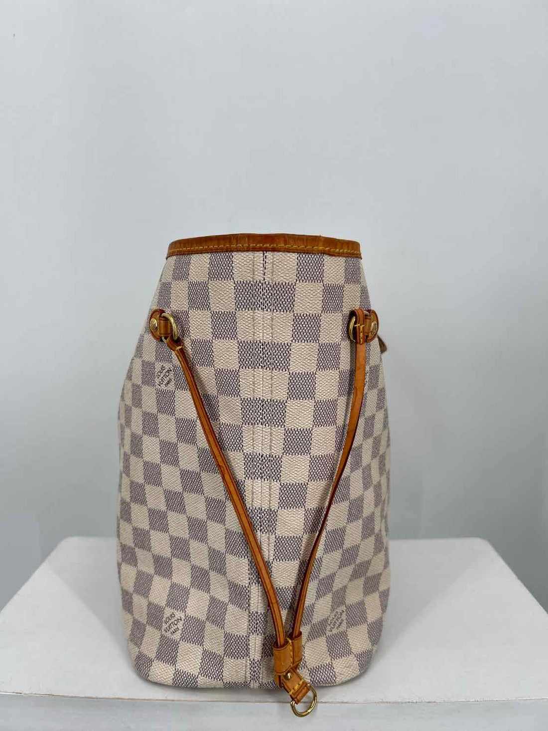 Louis Vuitton Neverfull MM Azur Damier Coated Canvas Tote
