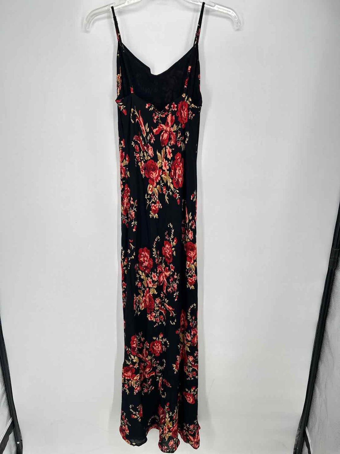 Reformation Size XS Black Floral Sleeveless Dress