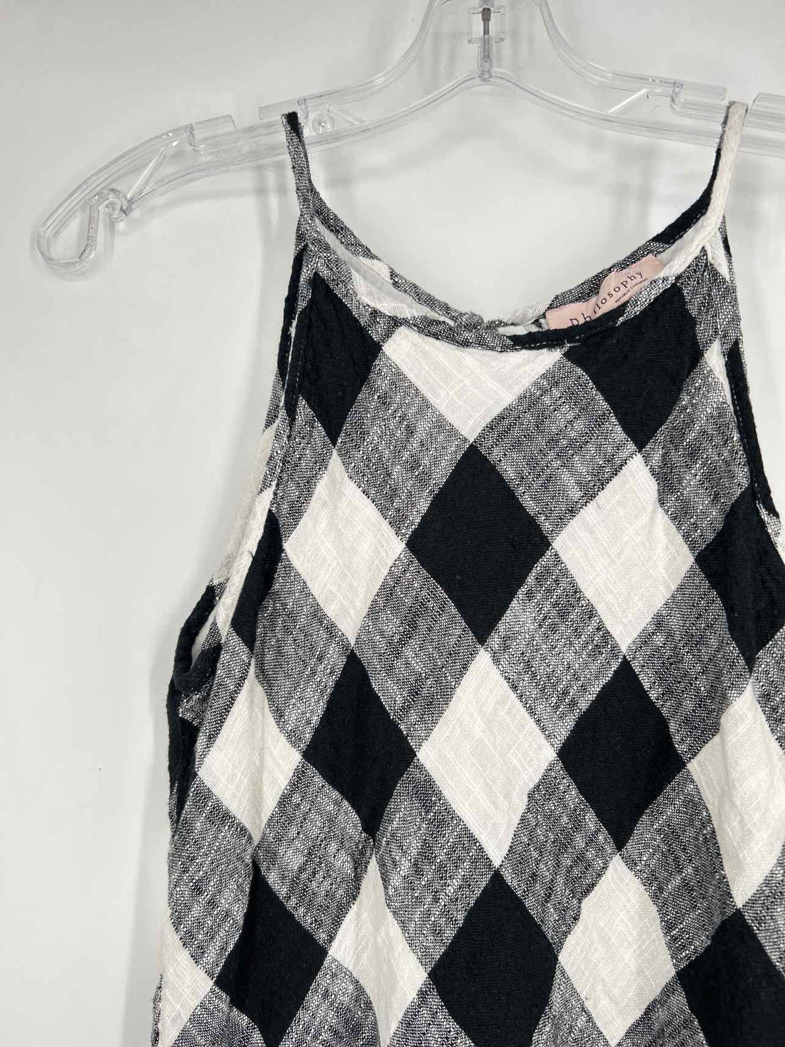 Philosophy Size 8 Black & White Sleeveless Dress