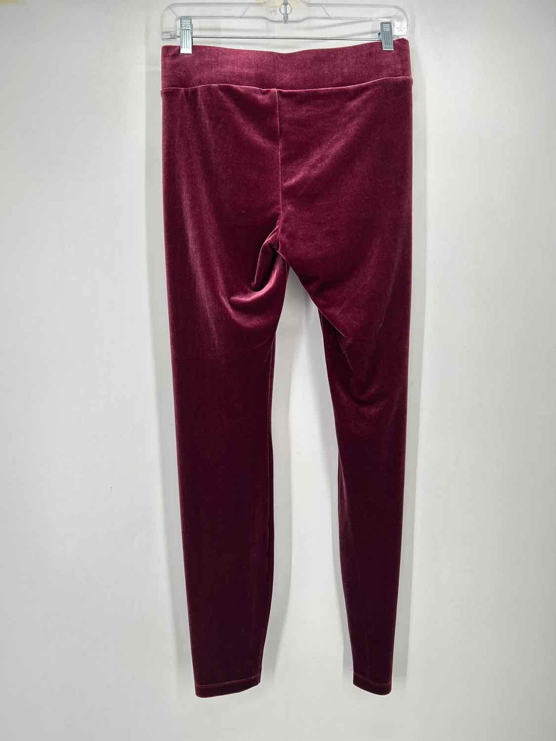 J Crew Size S Burgandy Velvet Leggings