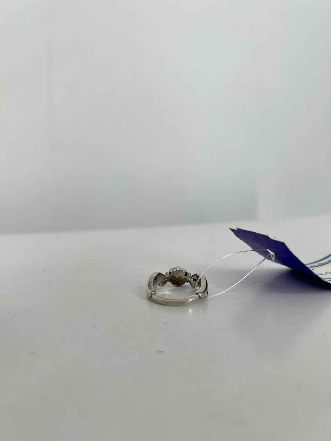 Harley Davidson Size 5 Sterling Silver Cubic Zirconia Ring