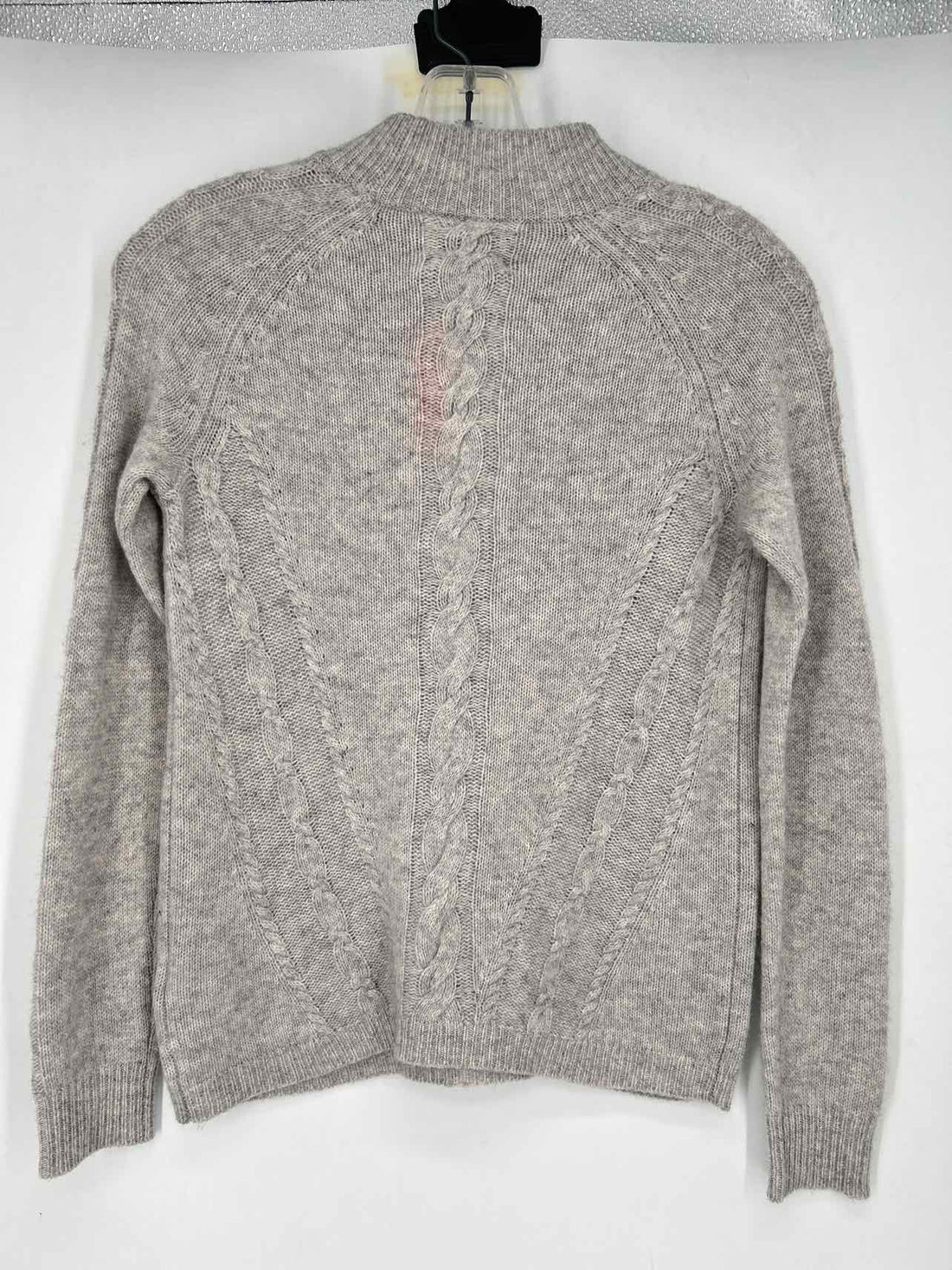 Nanette Lepore Size XS Heathered Light Gray Cashmere Sweater