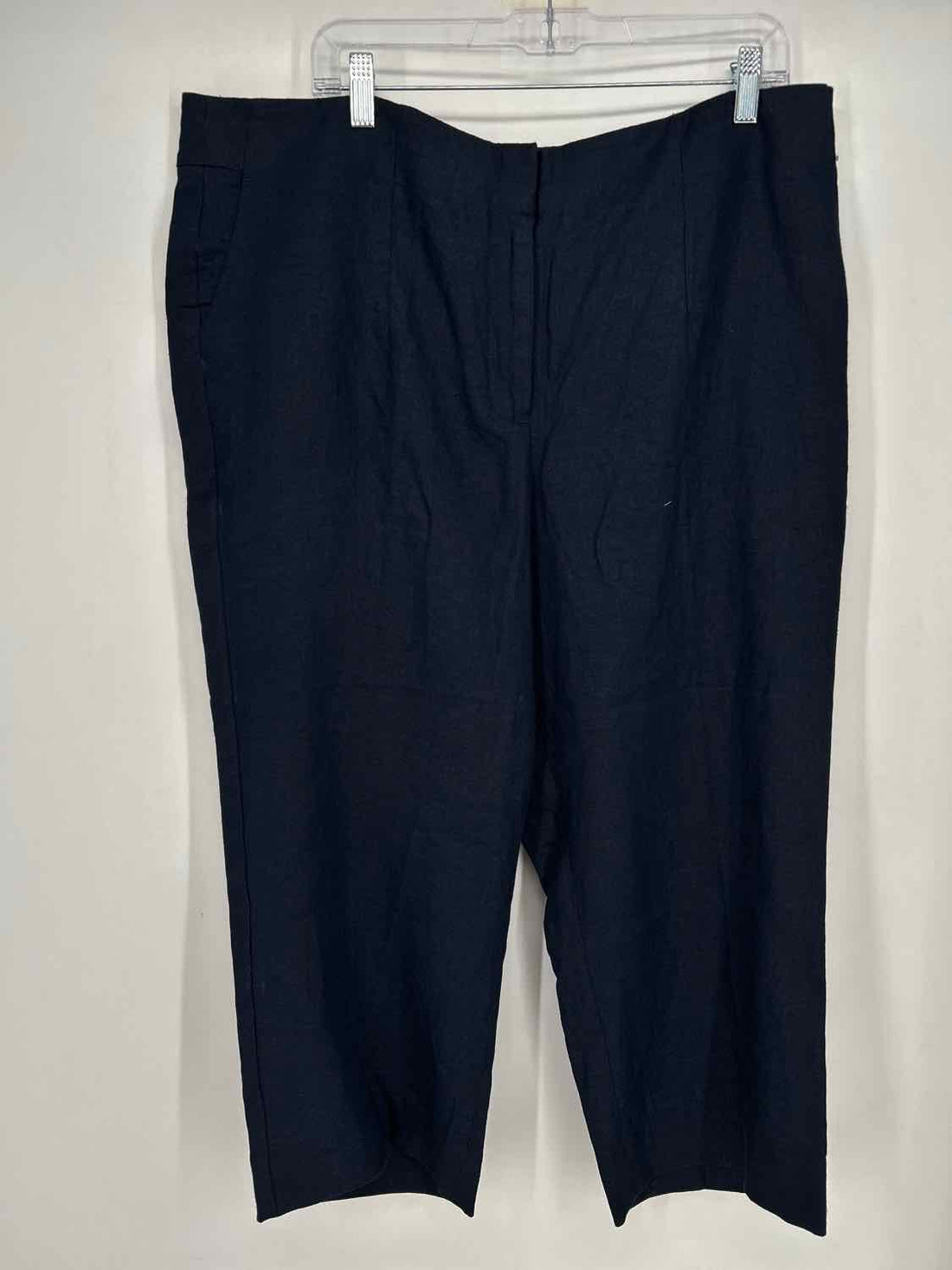 Talbots Size 18W Navy Linen Southampton Pants