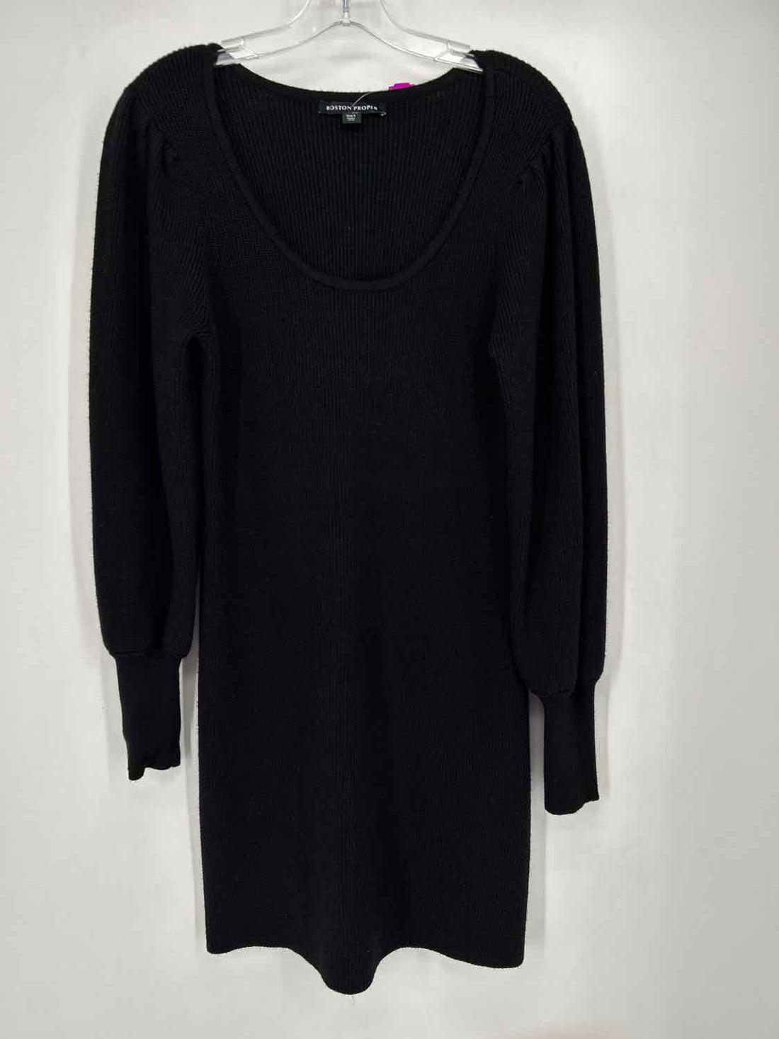 Boston Proper Size S Black Sweater Long Sleeve Dress